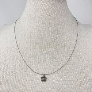 Lady Remington Daisy Necklace Silver-Tone Flower Dainty Soft Girl‎ Feminine VTG